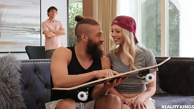 Xander Corvus screwed sk8er girl Lily Larimar