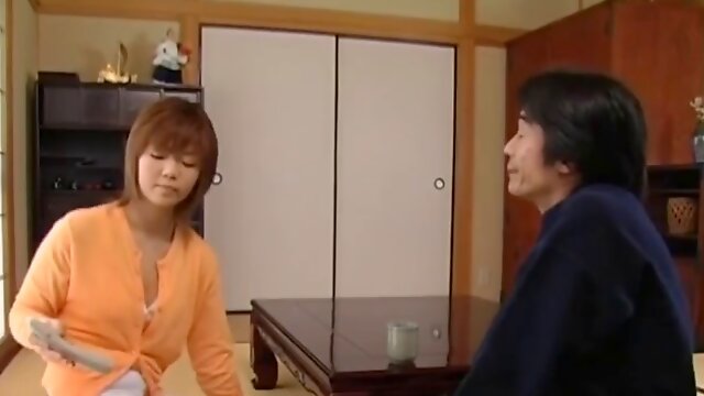 HARDCOREJAPANESEGFS - Hairy Asian MILF banged on the dining table