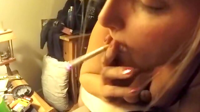 Smoking Wife Titty Fucks & Sucks Cock - Super Amatuer Oldie