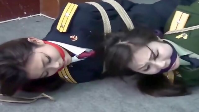 Asian Officers Tied, Japanese High Heels, Office Bondage