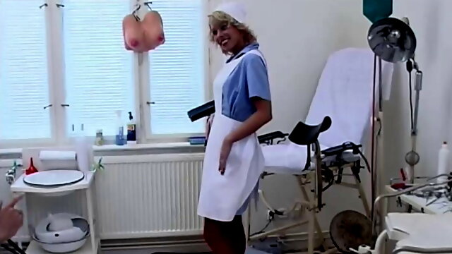 Sexy nurse hardly fucked from behind