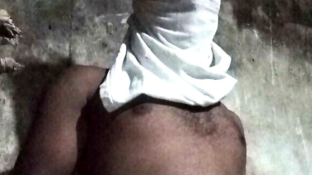Handjob very first cumshot  bathroom huge dick 