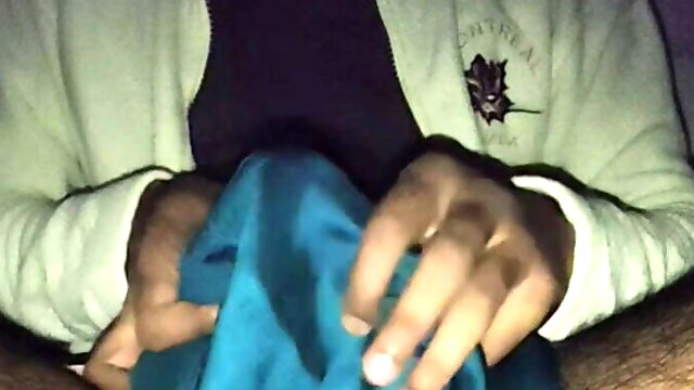 Dick head rub with satin silky green saree of neighbour chachi (29)