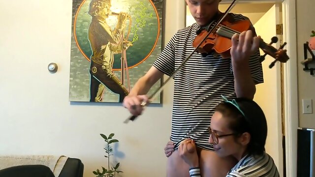 Trying To Practice Violin