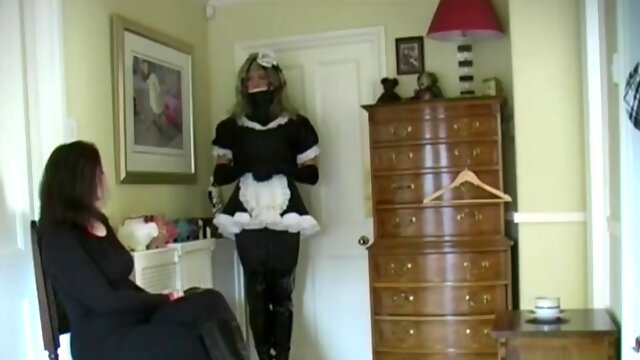 Catsuit Teaches Sissy Maid