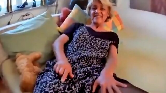 Desperate little German granny Rita gets buggered by a stud