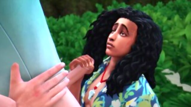 2 Boys Blowjob Outdoor on the Beach - Island Series Ep.1 - 3D Animation The Sims 4