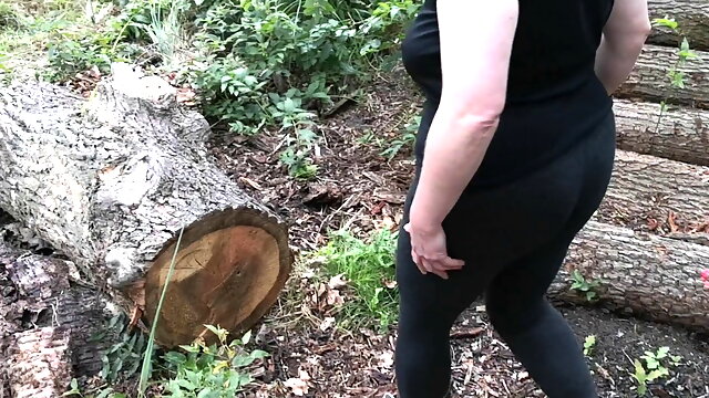 Spank my ass in public woods