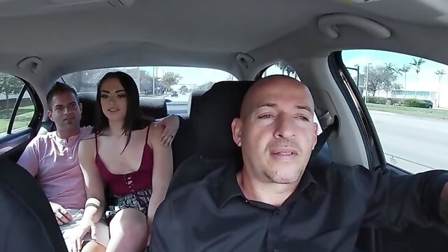 Slutty girl loves being watches while riding a hard pecker