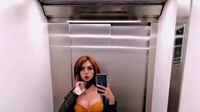 Elevator, Teen Gangbang, Public, Latex