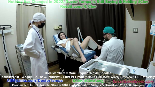 Blaire Celeste Get Yearly Gyno Exam Physical From Doctor Tampa With Help From Nurse Stacy Shepard At GirlsGoneGynoCom!!!