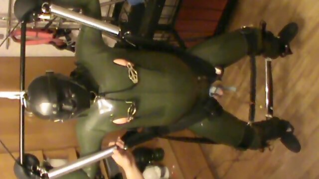 Rubber Slave - Green And Green - Swinged Gets A Cbt By Electro