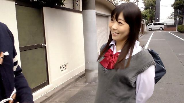 Japanese Old And Schoolgirl, High School, Japanese Pick Up, School Uniform, Dogging