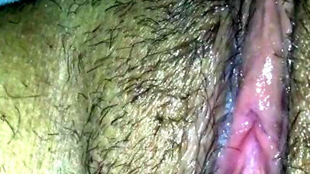 Fingering hairy pussy of latina MILF