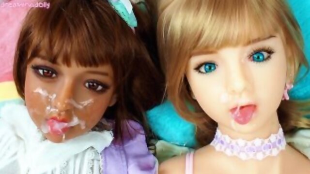 Fucking my cute dolls and shared facial cum 10