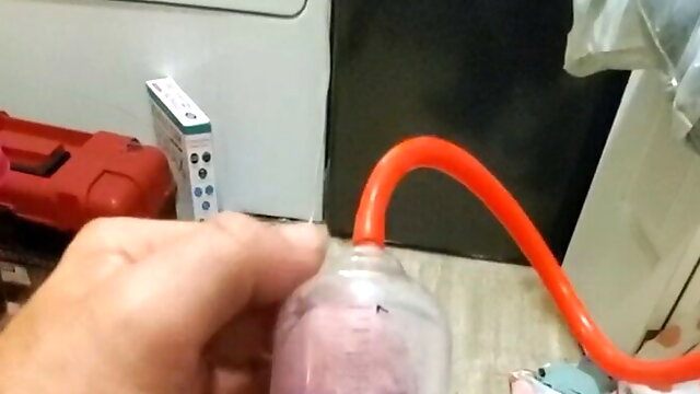 Air Pump Watching My Dick Grow