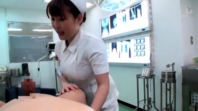 Japanese nurse giving her patient a nice blowjob - Isumi Nonoka