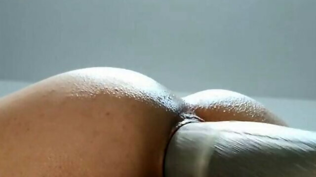 Bending over for ass toying till my ass gape