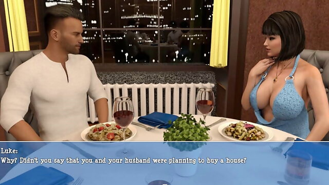 Lily Of The Valley: Wife With Big Boobs Doing Slutty Things With Her Boss On A Bussines Dinner-S3E 6