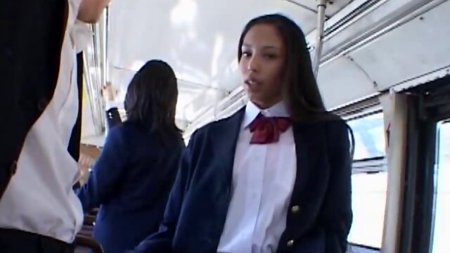 Sexy babe fucked in public train