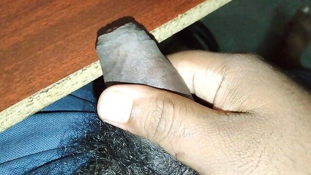 Indian Guy Jerking at Home