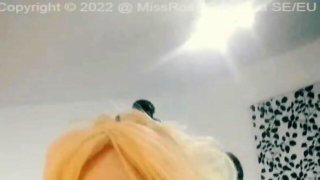 MissRose TS - In Her Feminine Eyes - Playful Ladyboy Tease - Beautiful Goldenhaired