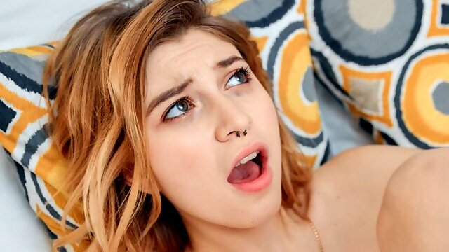 Sexy as hell blonde Kami Yammi is playing with her shaved pussy