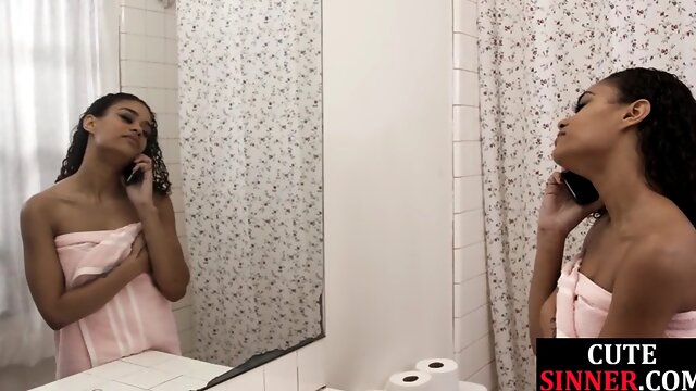 Ebony Getting Bj