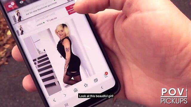 Milf Fucked Outside For First Time! (english With Danka Diamond And Berlin Banger