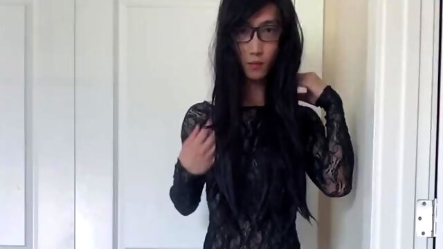 Asian Crossdresser, Ladyboy Lingerie