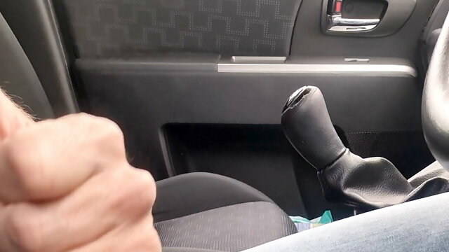 Jerking around in my car. Just playing a bit