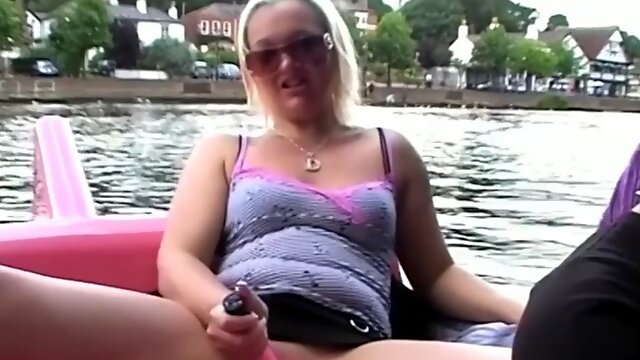 Masturbating in a public lake