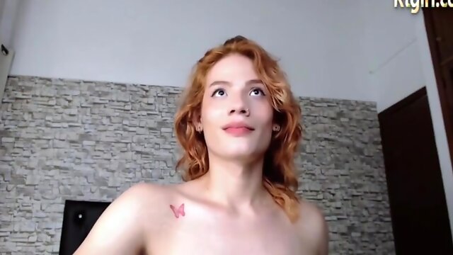 Redhead Solo, Webcam Redheads, Small Tits Solo, Tugging, Sweden, Small Cock
