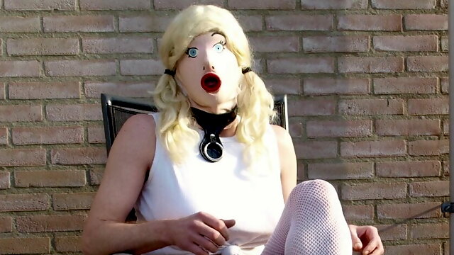 Larissa1sex-doll.  My Story:  Masked sissy sex-doll.living blow-up doll. fisting. ass play