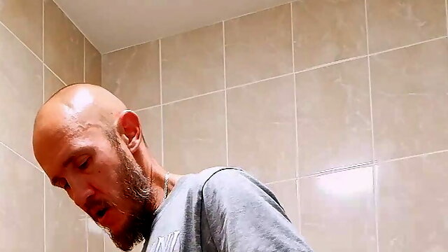 Jerking cock