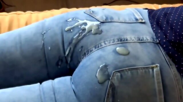 My Wifes Best Friends Son Cums On Her Big Ass With His Jean On Mutual Masturbation