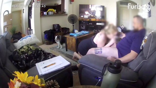 Hubby Watched Me From The Dog Camera Again