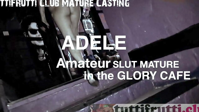 MILF ADELE fucked in the club