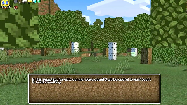 HornyCraft Hentai game PornPlay  Ep.2 cowgirl fucking the minecraft trader girl