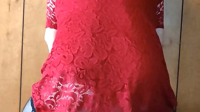 Lacy red dress pt2