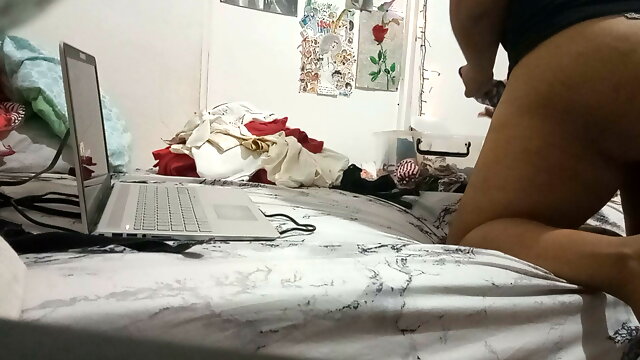 Recording my mother in law in panties