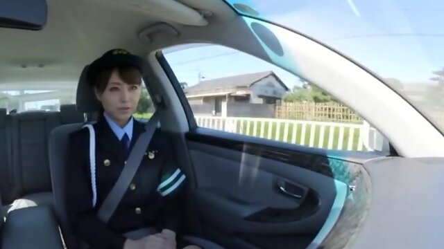 Akiho Yoshizawa moans while getting fucked in the back of a car