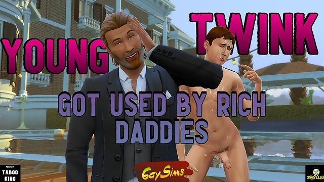 Lost Twink Got Fucked and Shared Among Rich Older Daddies - WickedWhims