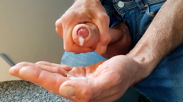 Blue Jean wank Off ��