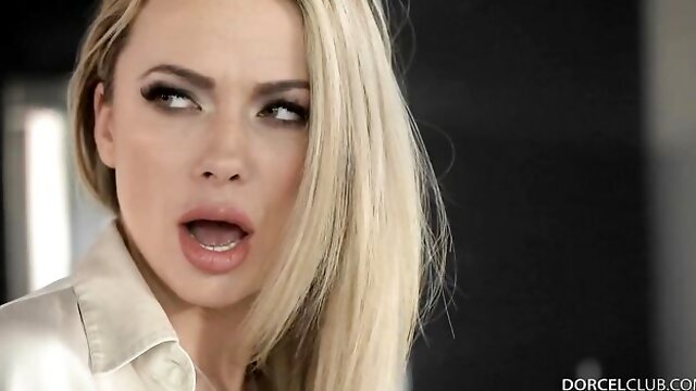 Alluring blonde model Shalina Devine is enjoying hardcore anal pound so much