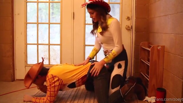 Zoey Taylor - Toy Story Tgirl Jessie Fucks Woody