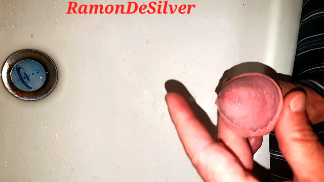 Master Ramon pisses in his hot satin shorts, sexy