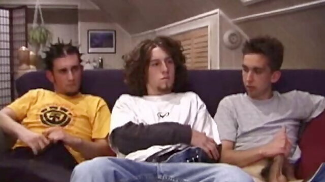 Three Boys Have A Sex Orgy