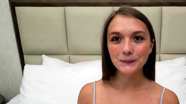 18 yr cutie sucks cock and tosses salad