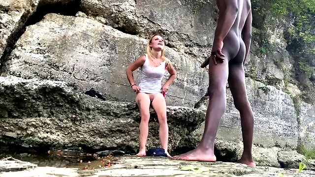 BigDaddyKJ Interracial Couple Fucking on a Hike Pt.2